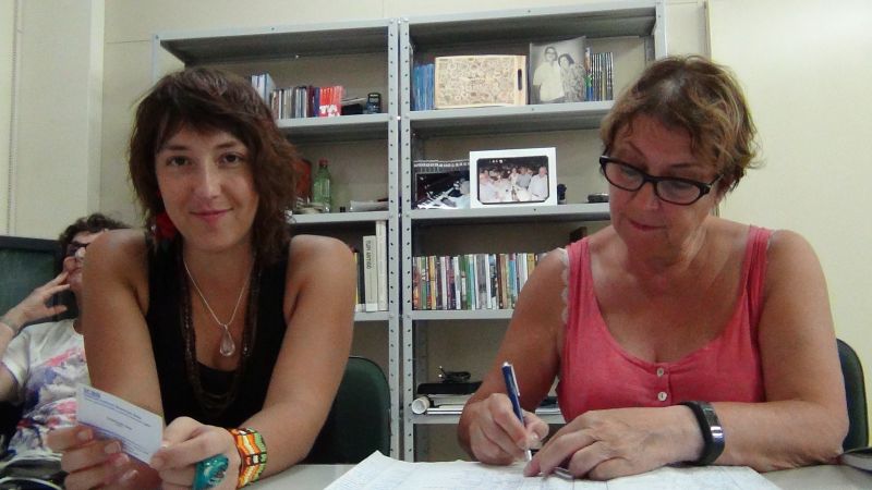  Stephane Tselouiko, antropóloga francesa e  Daniele Tselouiko, jornalista francesa